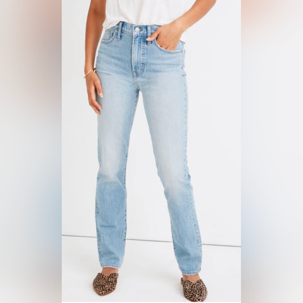 Madewell Perfect Vintage High Rise Light Wash Jean Sz 28